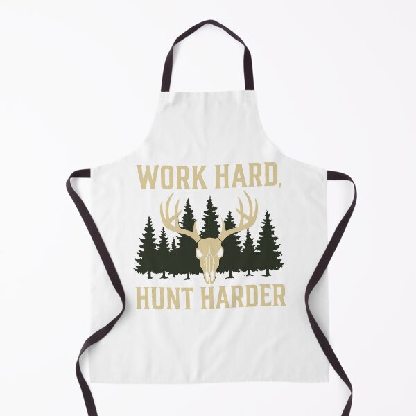 Item preview, Work Hard, Hunt Harder – Deer Antlers, Forest Silhouette & Camo Outdoor Hunting Design designed and sold by DaEeX.
