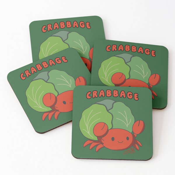 Item preview, Crabbage: Cute Crab & Cabbage Pun Art designed and sold by WonkyAmpersand.