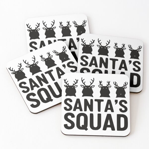 Item preview, Santa’s Squad – Funny Christmas Friends Holiday T-Shirt designed and sold by malkeetart.