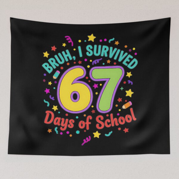 Item preview, Classic 67 Days of Teacher Survived Student I 67 Meme Funny School designed and sold by SteveSaccoro.