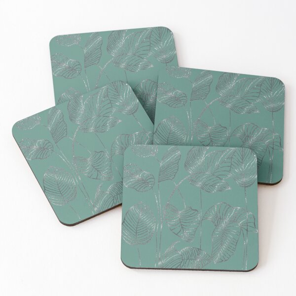 Item preview, Silver leaves designed and sold by PatternArtWave.