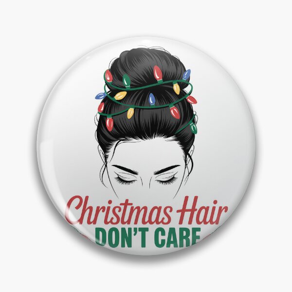 Item preview, Christmas Hair Don't Care Messy Bun Gỉl Christmas Lights designed and sold by KristenosNehk.