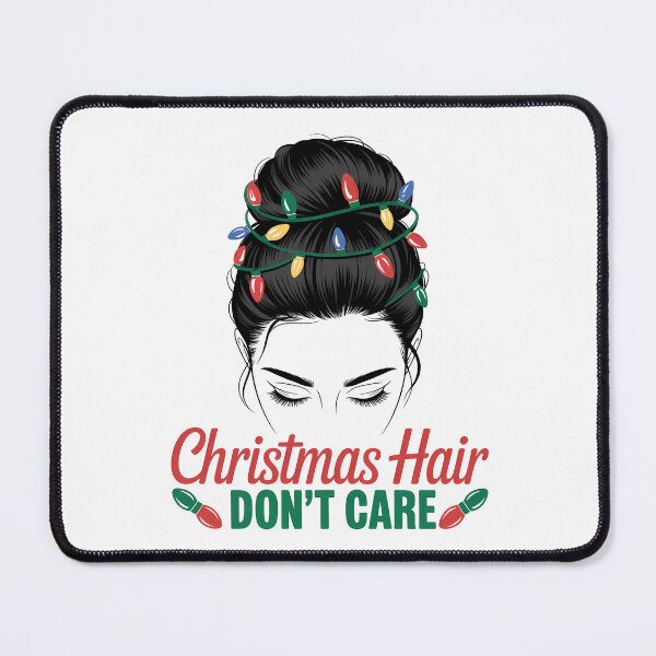 Item preview, Christmas Hair Don't Care Messy Bun Gỉl Christmas Lights designed and sold by KristenosNehk.