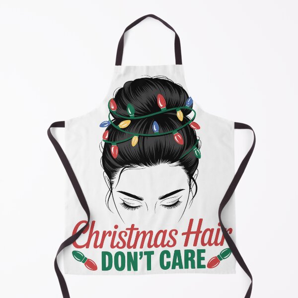 Item preview, Christmas Hair Don't Care Messy Bun Gỉl Christmas Lights designed and sold by KristenosNehk.