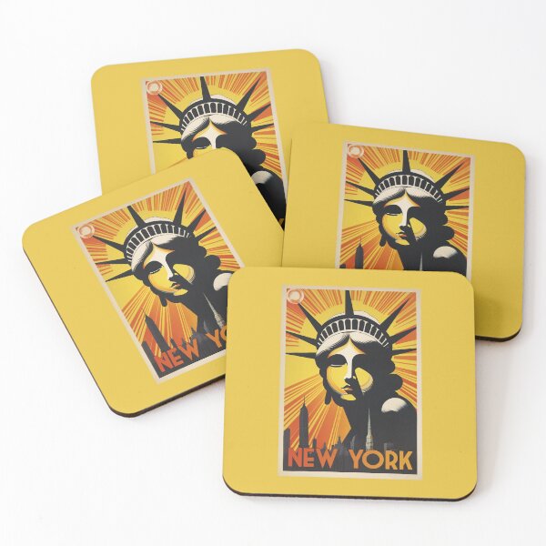 Item preview, Vintage NYC Travel Design - Statue of Liberty Illustration designed and sold by FutureTraveller.