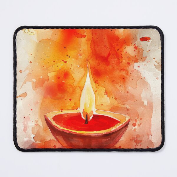Item preview, Oil lamps with burning flames surrounded by flower petals, background, AI Generated designed and sold by dvoevnore.