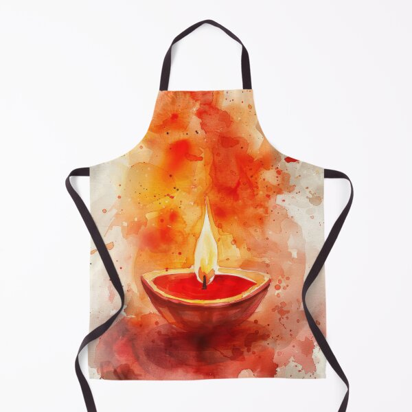 Item preview, Oil lamps with burning flames surrounded by flower petals, background, AI Generated designed and sold by dvoevnore.