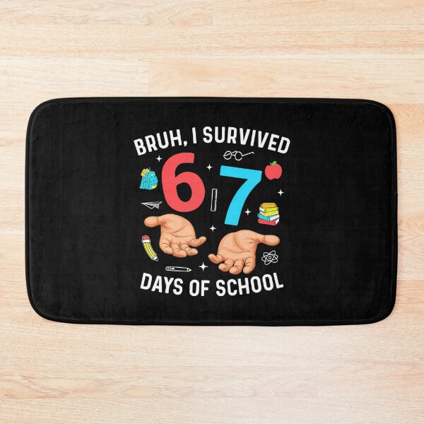 Item preview, 67 Meme Survived Days Funny Student 67 I Teacher of Classic School designed and sold by SteveSaccoro.