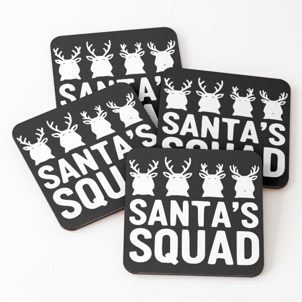 Item preview, Santa’s Squad – Funny Christmas Friends Holiday T-Shirt designed and sold by malkeetart.