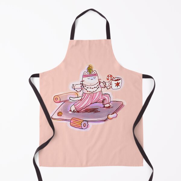 Item preview, Hand drawn Christmas cat doing yoga pilates designed and sold by kostolom3000.