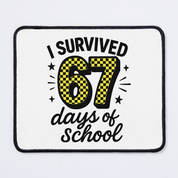 Item preview, Student Days 67 Classic School Meme Funny 67 of Teacher Survived I designed and sold by SteveSaccoro.