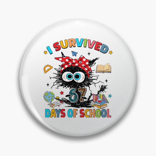 Item preview, Classic Funny Survived Days Meme of Student 67 Teacher I 67 School designed and sold by SteveSaccoro.