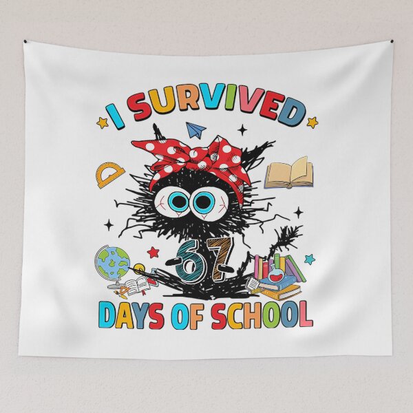 Item preview, Classic Funny Survived Days Meme of Student 67 Teacher I 67 School designed and sold by SteveSaccoro.