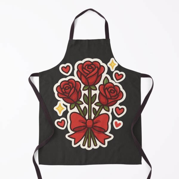 Item preview, Cute Red Roses Bouquet Sticker designed and sold by Sksticker991.