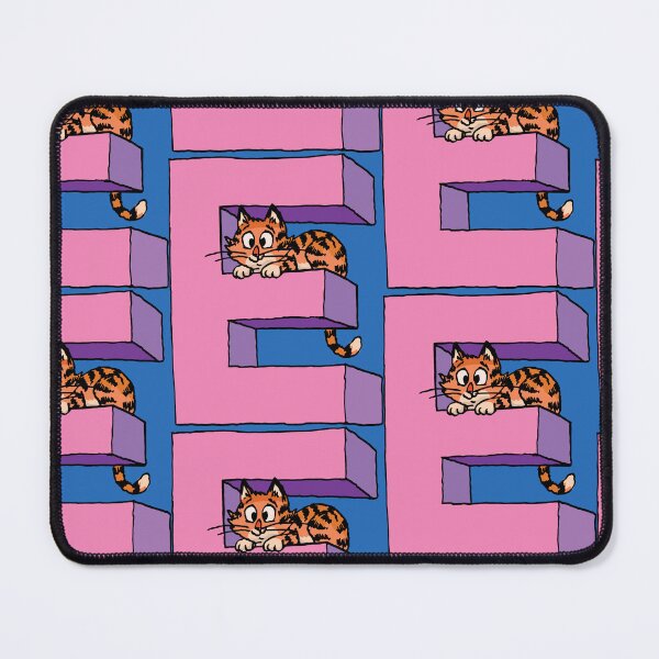 Item preview, orange cat sits in the capital letter E designed and sold by duxpavlic.
