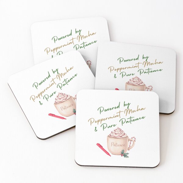 Item preview, Powered by Peppermint Mocha & Pure Patience | Funny Teacher Christmas Shirt designed and sold by Just You Tee | Say It Loud, Wear It Proud.
