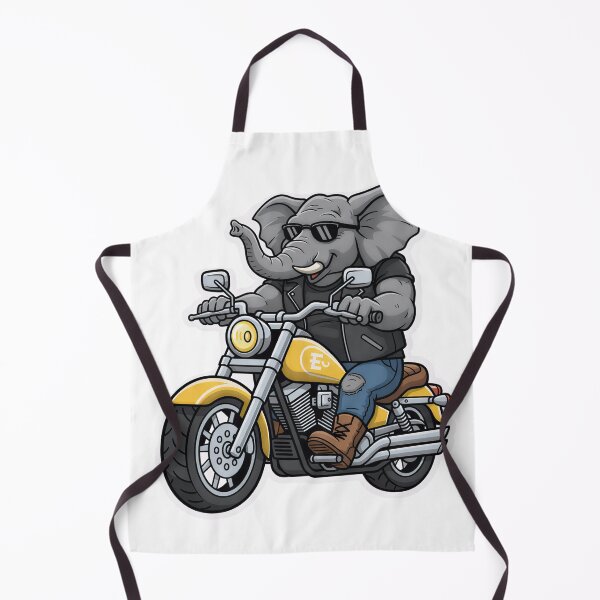 Item preview, Biker Elephant Sticker - Cool Cruiser Motorcycle Rider in Leather Jacket and Sunglasses designed and sold by XM STOREZ .