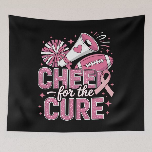 Item preview, Cheer For The Cure Breast Cancer Awareness Pink Ribbon designed and sold by JonGogue.