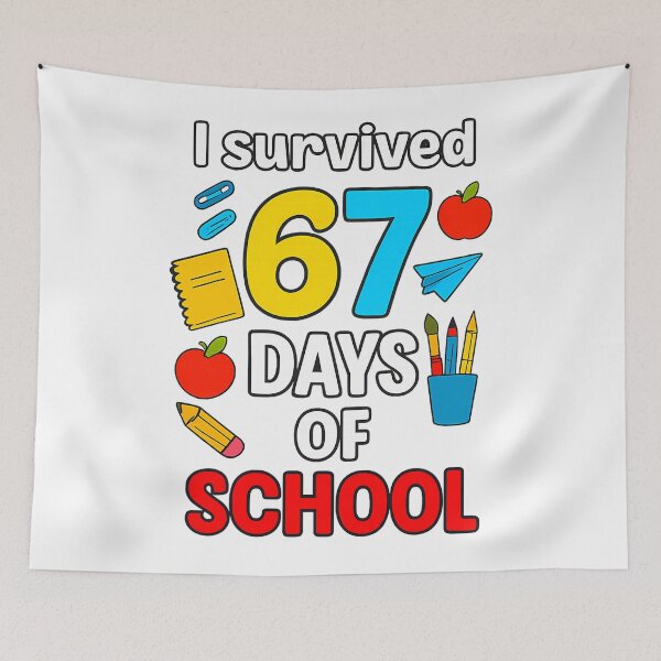 Item preview, Teacher 67 of Classic I Funny School Meme Days Survived 67 Student designed and sold by SteveSaccoro.