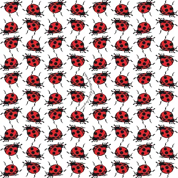 Artwork thumbnail, Ladybugs Pattern by Roberta Angiolani
