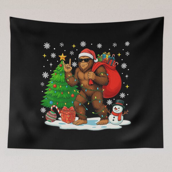 Item preview, Vintage Lights Tree Christmas Classic Festive Retro Christmas Holiday Bigfoot designed and sold by FrankyTepper.