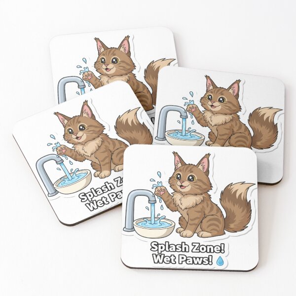 Item preview, Maine Coon water | Pride Cat Sticker, T-Shirt designed and sold by MiracleDroplet.