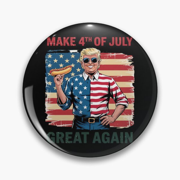 Item preview, Make 4th Of July Great Again Trump Hotdog designed and sold by RsFilsingerArt.