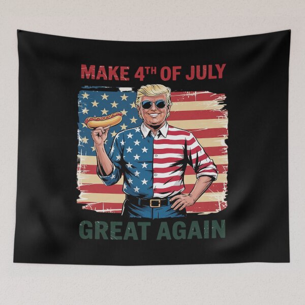 Item preview, Make 4th Of July Great Again Trump Hotdog designed and sold by RsFilsingerArt.