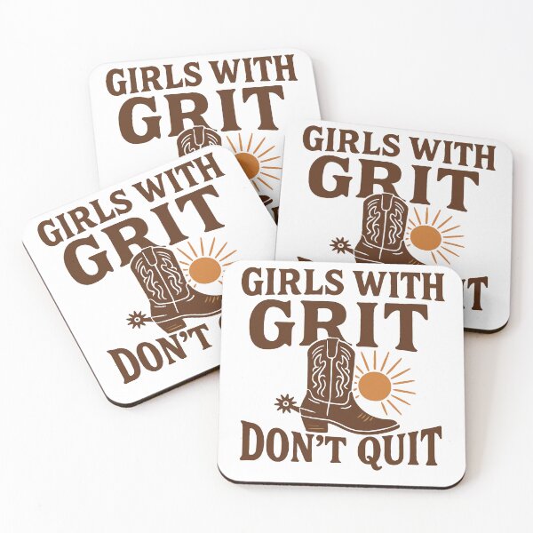Item preview, Girls with Grit Don’t Quit – Cowgirl Boot & Sunburst Western Grit Design designed and sold by DaEeX.