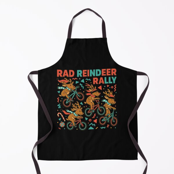 Item preview, Rad Reindeer Rally – Retro BMX Christmas Reindeer Design designed and sold by AddictiveDesign.