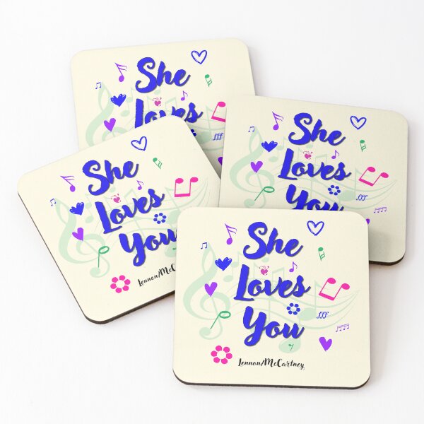 Item preview, She Loves You Popular Song Title designed and sold by CharlottePlaceArt.