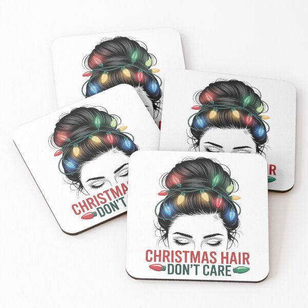 Item preview, Christmas Hair Don't Care Messy Bun Xmas Party Lights designed and sold by KristenosNehk.