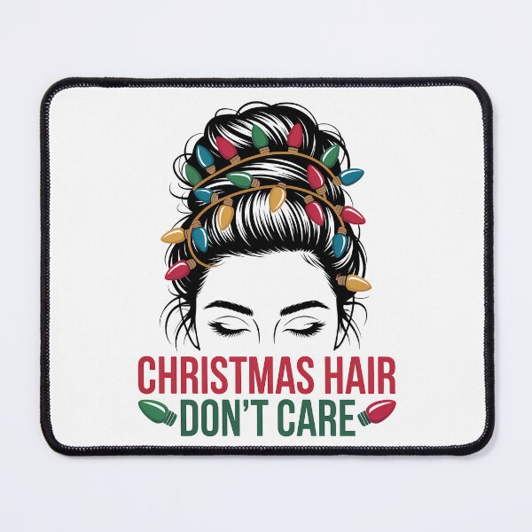 Item preview, Christmas Hair Don't Care Messy Bun Girl Xmas Party Lights designed and sold by KristenosNehk.