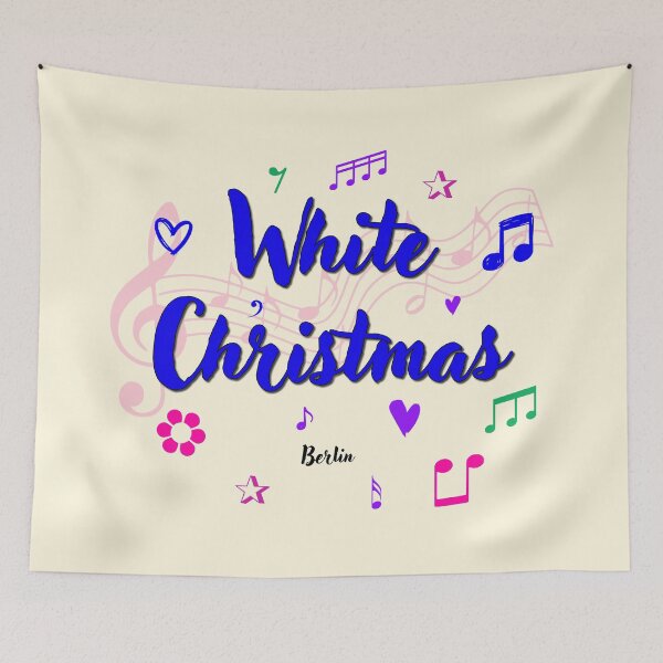 Item preview, White Christmas Popular Song Title designed and sold by CharlottePlaceArt.