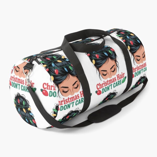 Item preview, Christmas Hair Don't Care Messy Bun Girl Xmas Party Lights designed and sold by KristenosNehk.