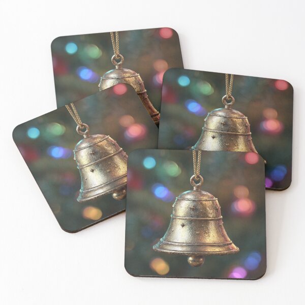 Item preview, Vintage Brass Christmas Bell Ornament – Holiday Tree Decoration designed and sold by LunaPoster.