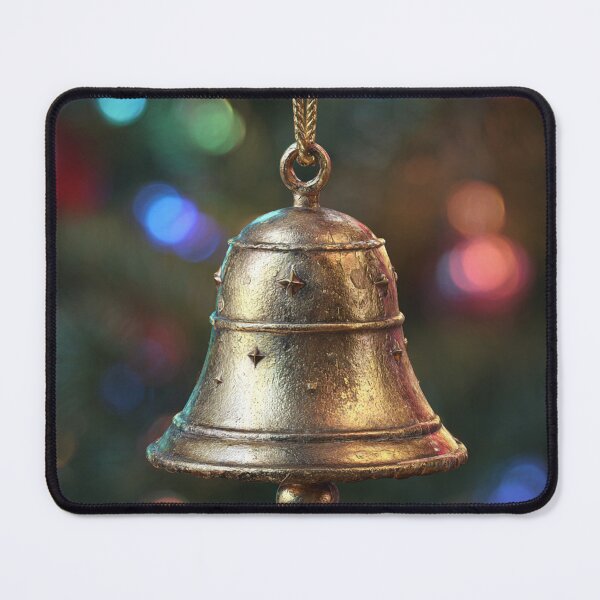 Item preview, Vintage Brass Christmas Bell Ornament – Holiday Tree Decoration designed and sold by LunaPoster.