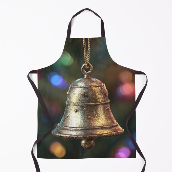Item preview, Vintage Brass Christmas Bell Ornament – Holiday Tree Decoration designed and sold by LunaPoster.