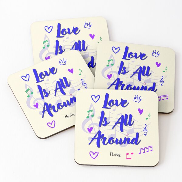 Item preview, Love Is All Around Popular Song Title designed and sold by CharlottePlaceArt.