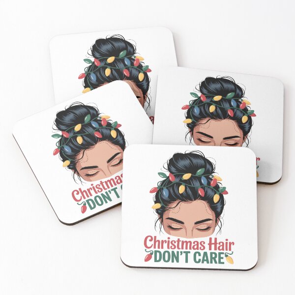 Item preview, Christmas Hair Don't Care Messy Bun Xmas Lights designed and sold by KristenosNehk.