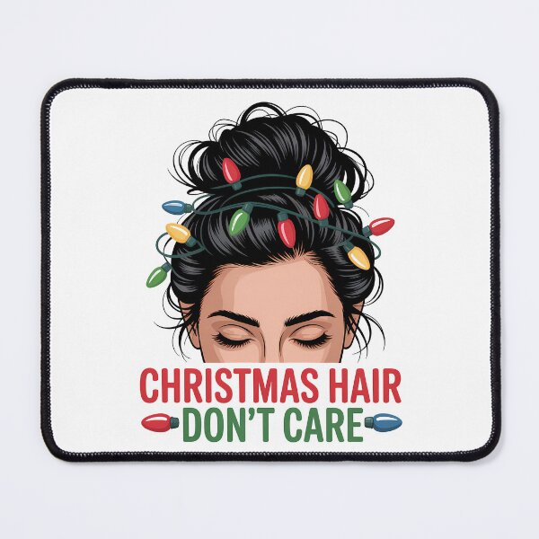 Item preview, Christmas Hair Don't Care Messy Bun Xmas Lights designed and sold by KristenosNehk.