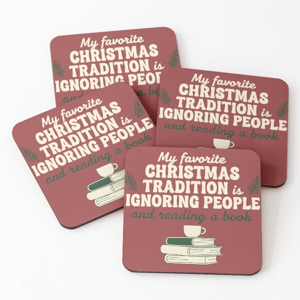 Item preview, Christmas tradition: Reading a book - Introverted Christmas motto designed and sold by Fuechse.