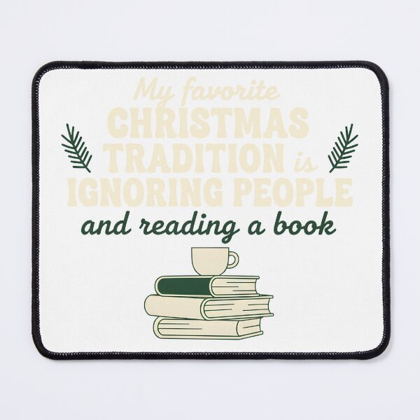 Item preview, Christmas tradition: Reading a book - Introverted Christmas motto designed and sold by Fuechse.