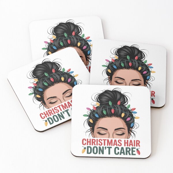 Item preview, Christmas Hair Don't Care Messy Bun Xmas Lights designed and sold by KristenosNehk.