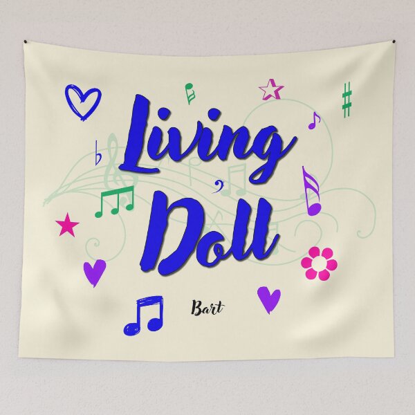 Item preview, Living Doll Popular Song Title designed and sold by CharlottePlaceArt.
