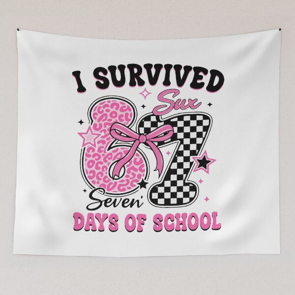 Item preview, I Survived 67 Days of School – Funny Teacher Student Meme designed and sold by DonaldMcCullum.