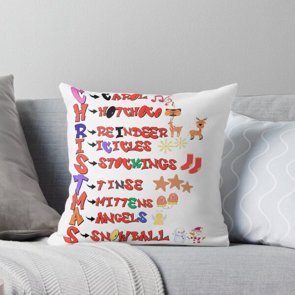 Item preview, Christmas Acrostic - Festive Comic Style designed and sold by LunaPrintCo.