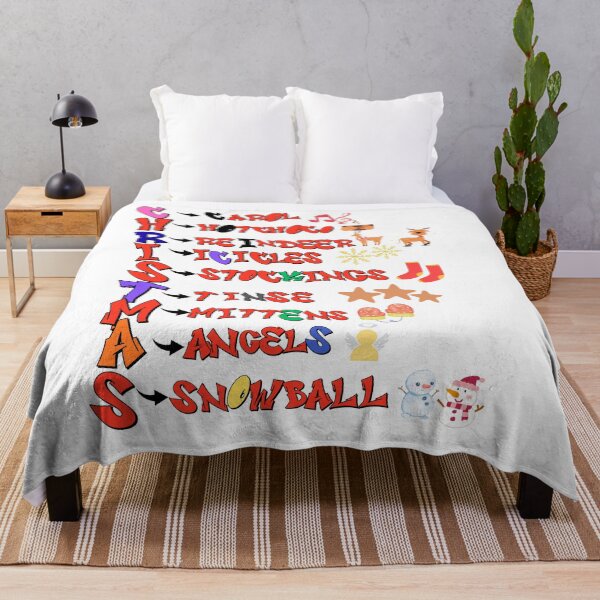 Item preview, Christmas Acrostic - Festive Comic Style designed and sold by LunaPrintCo.