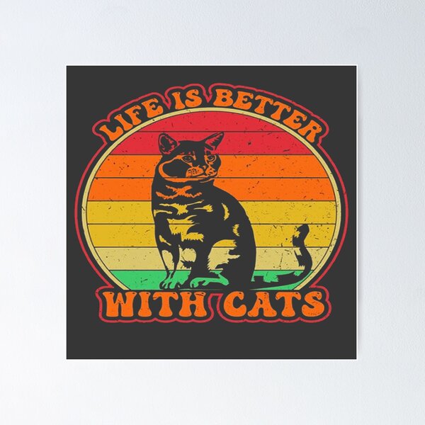 Item preview, Life Is Better With Cats  designed and sold by MiLaKK.