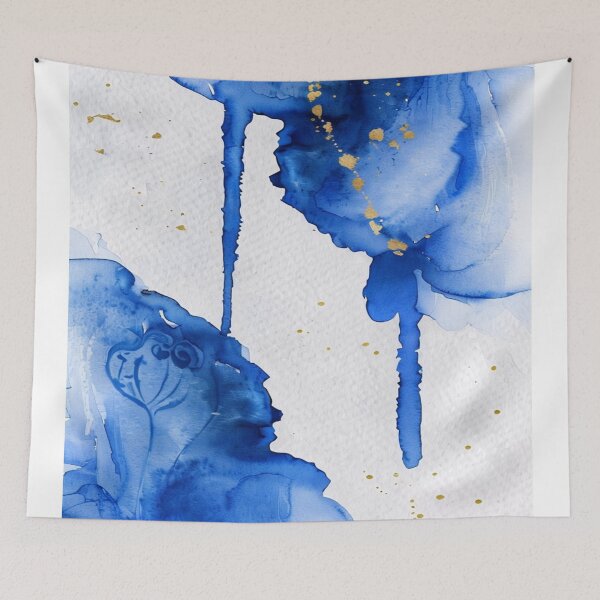 Item preview, Blue and white rose pattern designed and sold by saly55887.